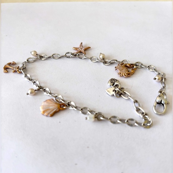 Brighton Cape Cod Anklet (J70872) bracelet.  Beautiful condition starfish pearl